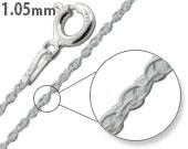 Sterling SIlver Rope Chain 1.05 MM