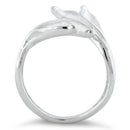 Sterling Silver Four Leaves Ring