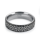 Sterling Silver Greek Band Ring