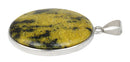 30X40MM Oval Yellow Turtle Jasper Gemstone Pendant (Not Sterling Silver)
