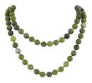 32" 8mm China Serpentine Round Gemstone Bead Necklace