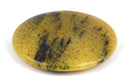 40MM Yellow Turtle Jasper Round Gem Stone Pendant