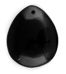 40X50MM Black Agate Drop Gem Stone Pendant