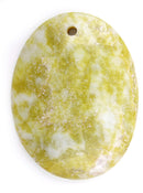 60X45MM Lemon Oval Gem Stone Pendant