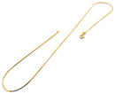 14K Gold Plated Sterling Silver 8 Sided Snake Chain 0.7mm