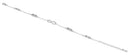 Sterling Silver Clear CZ Infinity Charm Bracelet