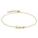 Solid 14K Yellow Gold "Love" Bracelet