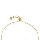 Solid 14K Yellow Gold Heart Bracelet