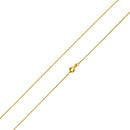 14K Gold Plated Bead Brass Chain Necklace 1.6mm