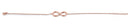 Sterling Silver Rose Gold Plated Infinity Bracelet