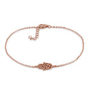 Sterling Silver Rose Gold Plated Hamsa Bracelet