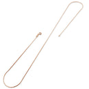 14K Rose Gold Plated Sterling Silver Cardano D/C Chain 0.6MM