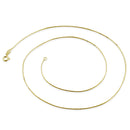 14K Gold Plated Sterling Silver Cardano D/C Chain 0.6MM