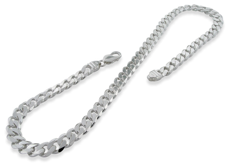 Sterling Silver Curb Chain 9MM