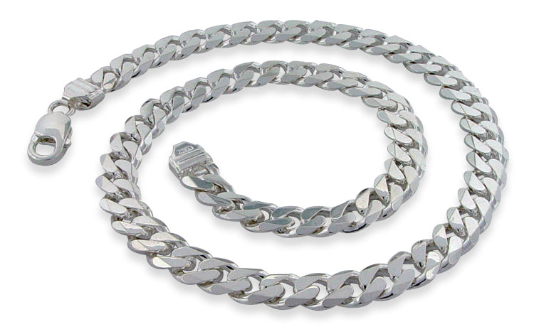 Sterling Silver Curb Chain 9MM