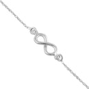 Sterling Silver Small Infinity Bracelet