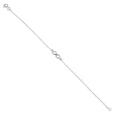 Sterling Silver Small Infinity Bracelet