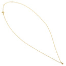 Solid 14K Yellow Gold Small Round Charm Diamond Necklace