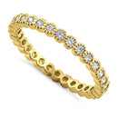 Solid 14K Yellow Gold Eternity Round 0.52 ct. Diamond Band