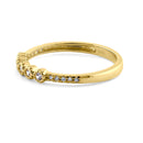 Solid 14K Yellow Gold Simple Round 0.30 ct. Diamond Ring