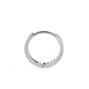 Solid 14K White Gold Diamond Small Hoop 0.24 ct. Diamond Earrings