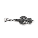 Sterling Silver Gothic Fleur de Lis Pendant