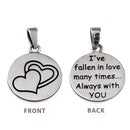 Sterling Silver "I've fallen in love many times Always with YOU" Pendant