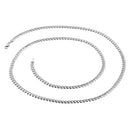 Sterling Silver Flat Curb Chain Necklace 5.7mm