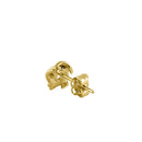 Solid 14K Yellow Gold Double Love Knot Earrings