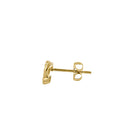 Solid 14K Yellow Gold Double Love Knot Earrings