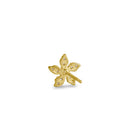 Solid 14K Yellow Gold Jasmine CZ Earrings