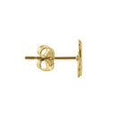 Solid 14K Yellow Gold Graceful Butterfly Earrings