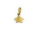 Solid 14K Yellow Gold Star Charm Pendant