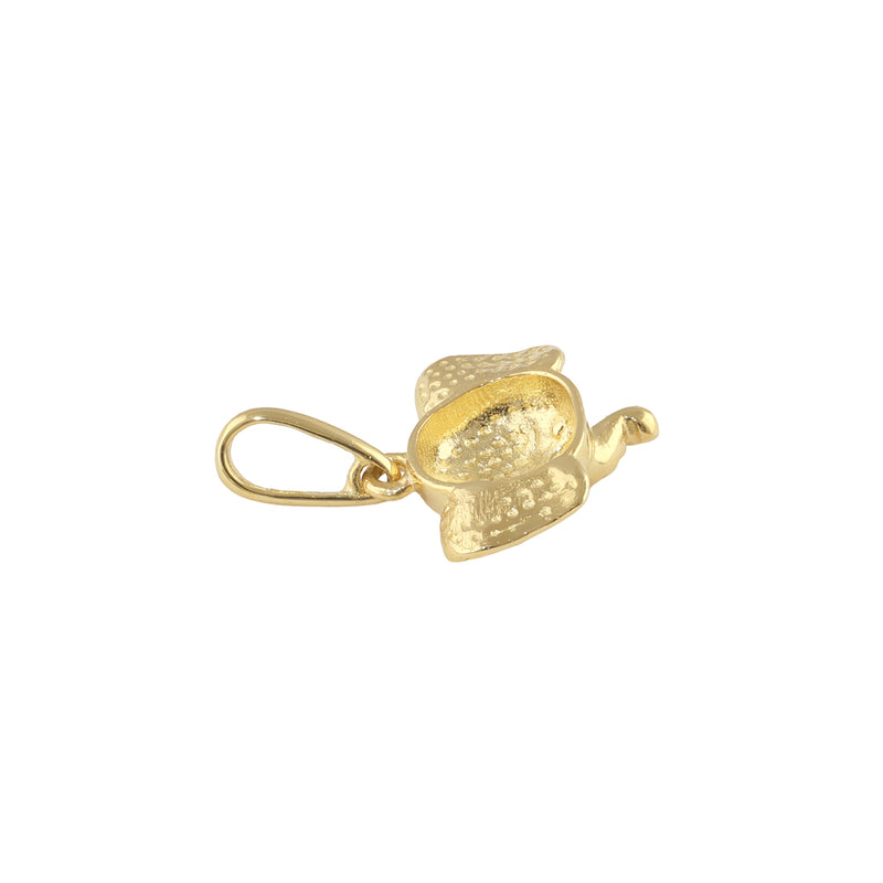 Solid 14K Gold Dainty Elelphant Head Pendant
