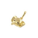 Solid 14K Gold Dainty Elelphant Head Pendant