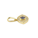 Solid 14K Gold Evil Eye CZ Pendant