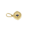 Solid 14K Gold Evil Eye CZ Pendant