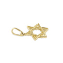 Solid 14K Gold Star of David Pendant