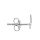 Sterling Silver Dainty Swan Stud Earrings