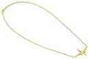 Sterling Silver Yellow Gold Plated Heartbeat Necklace