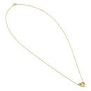 Solid 14K Gold Mirrored Heart Diamond Necklace