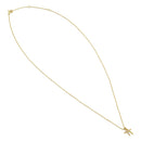 Solid 14K Gold Layered Cross Diamond Necklace