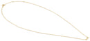 Solid 14K Yellow Gold Trendy Infinity Necklace