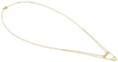 Solid 14K Yellow Gold Love and Heart Necklace
