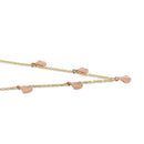 Solid 14K Yellow Gold Shell Charms Necklace