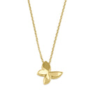 Solid 14K Gold Butterfly Necklace