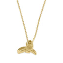 Solid 14K Gold Butterfly Necklace