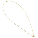 Solid 14K Yellow Gold CZ Starfish Necklace