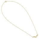Solid 14K Yellow Gold Elegant CZ V Necklace