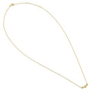 Solid 14K Yellow Gold CZ Triple Circle Necklace